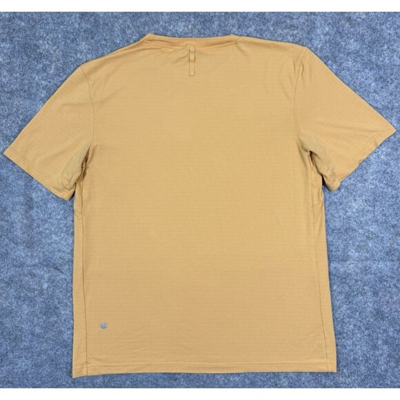 Lululemon License To Train Shirt Mens Size Large Drysense Short Sleeve Orange - Picture 3 of 9
